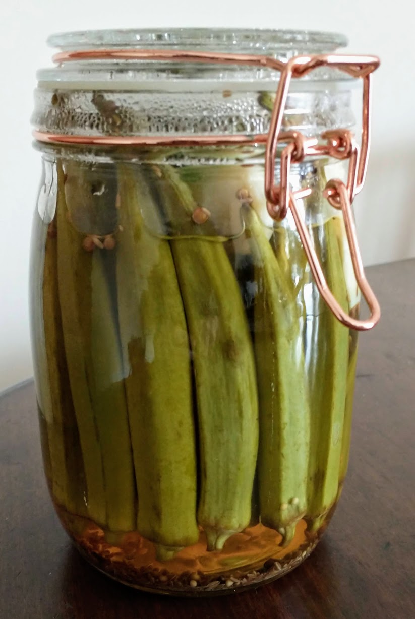 Pickled okra